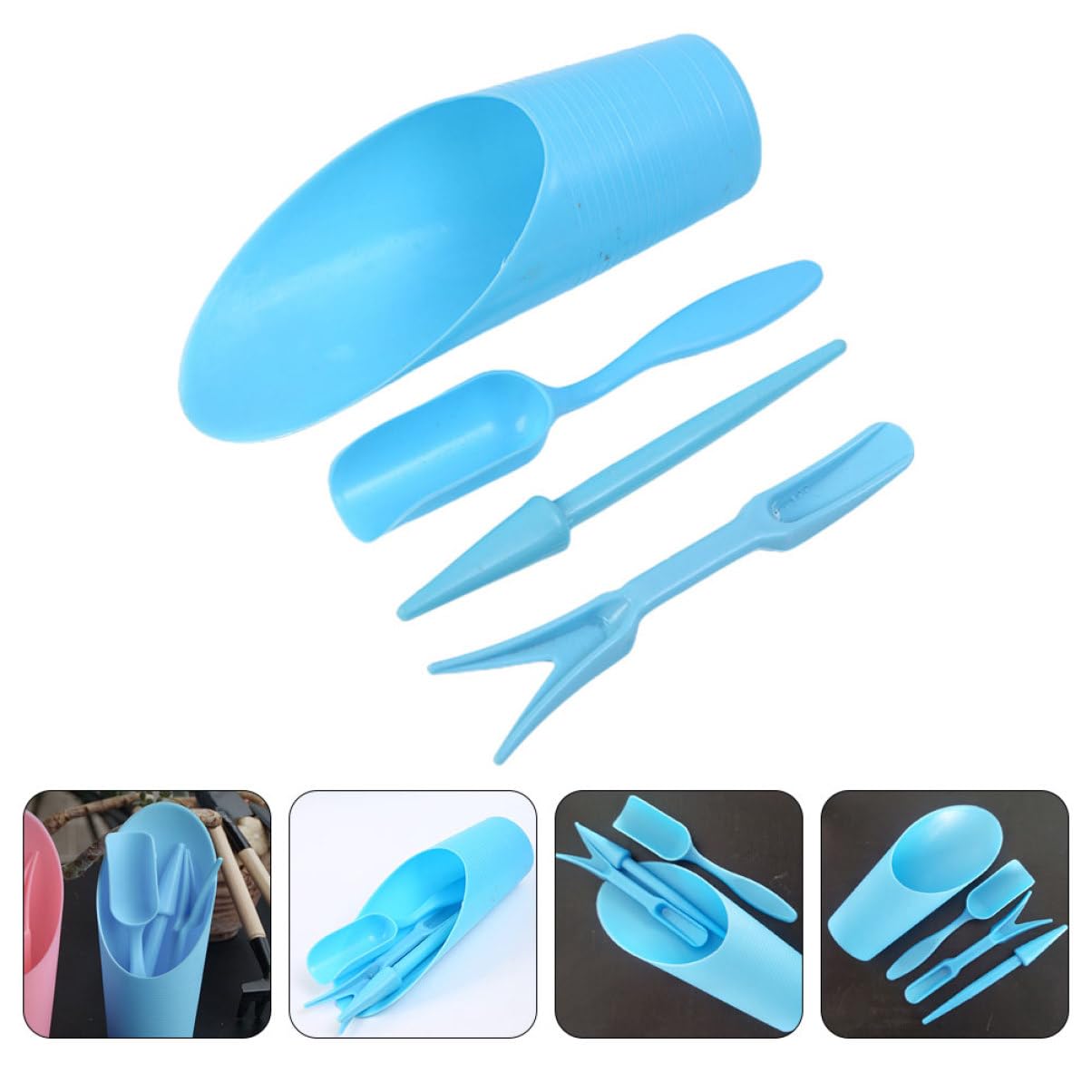 Gardening Tools Brands - 4 buah/set, ember plastik tahan lama