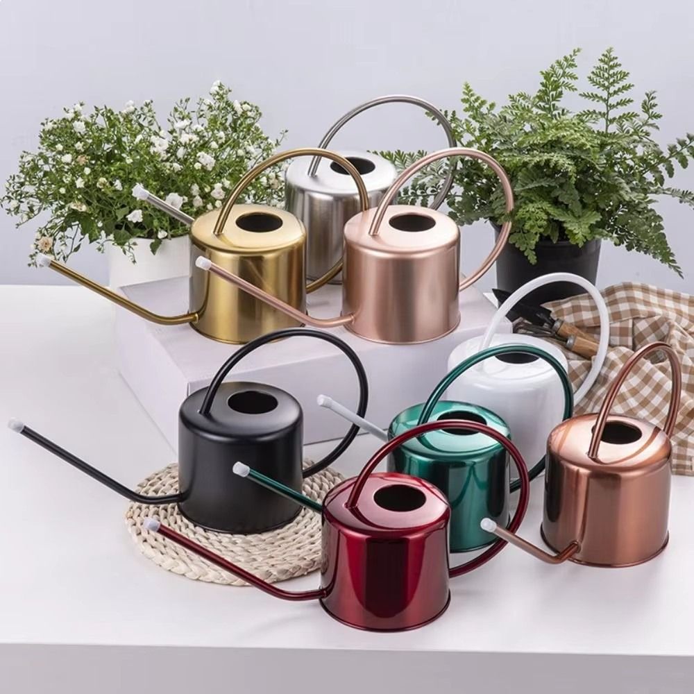 Watering Can Long Spout - U Kualitas Tinggi 1,3L Ketel Penyiram