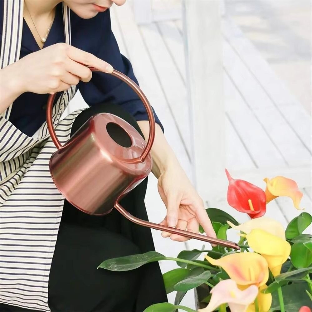 u 1.3L Penyiram Tanaman Stainl - Watering Can Long Spout ulasan dan harga