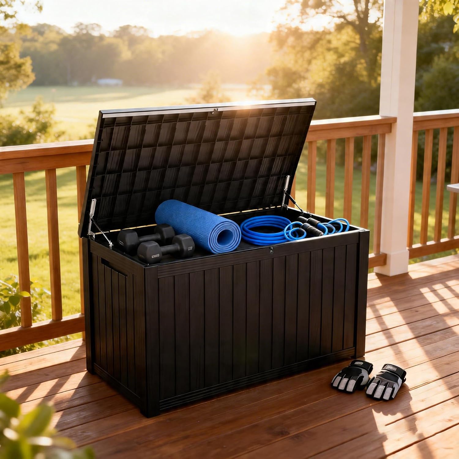 Kotak Penyimpanan Luar Ruangan - Gardening Tools Box ulasan dan harga