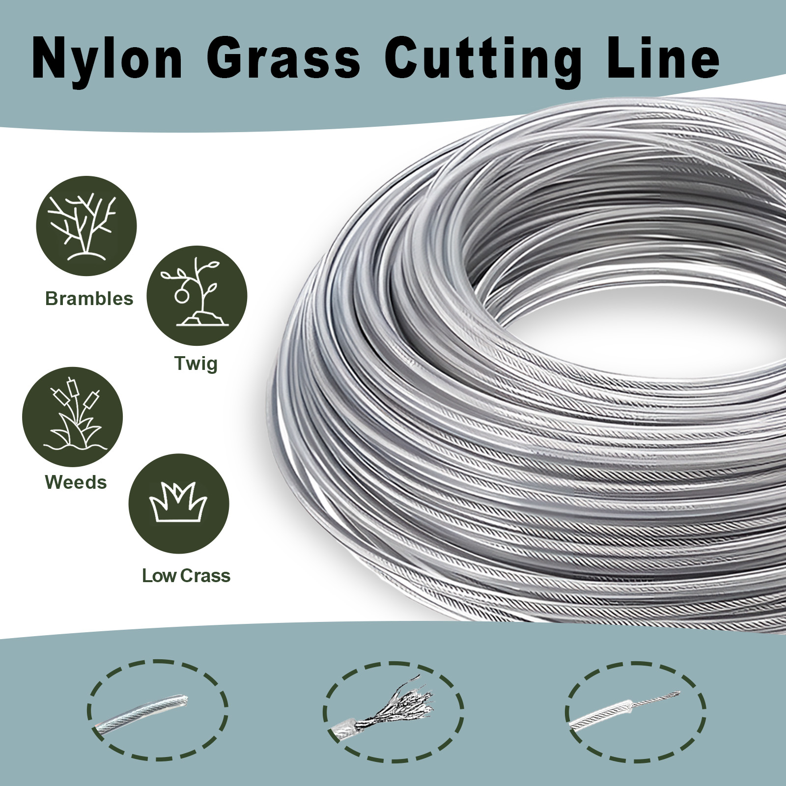 Senar Pemotong Rumput Baja/Nil - Gardening Tools Long ulasan dan harga