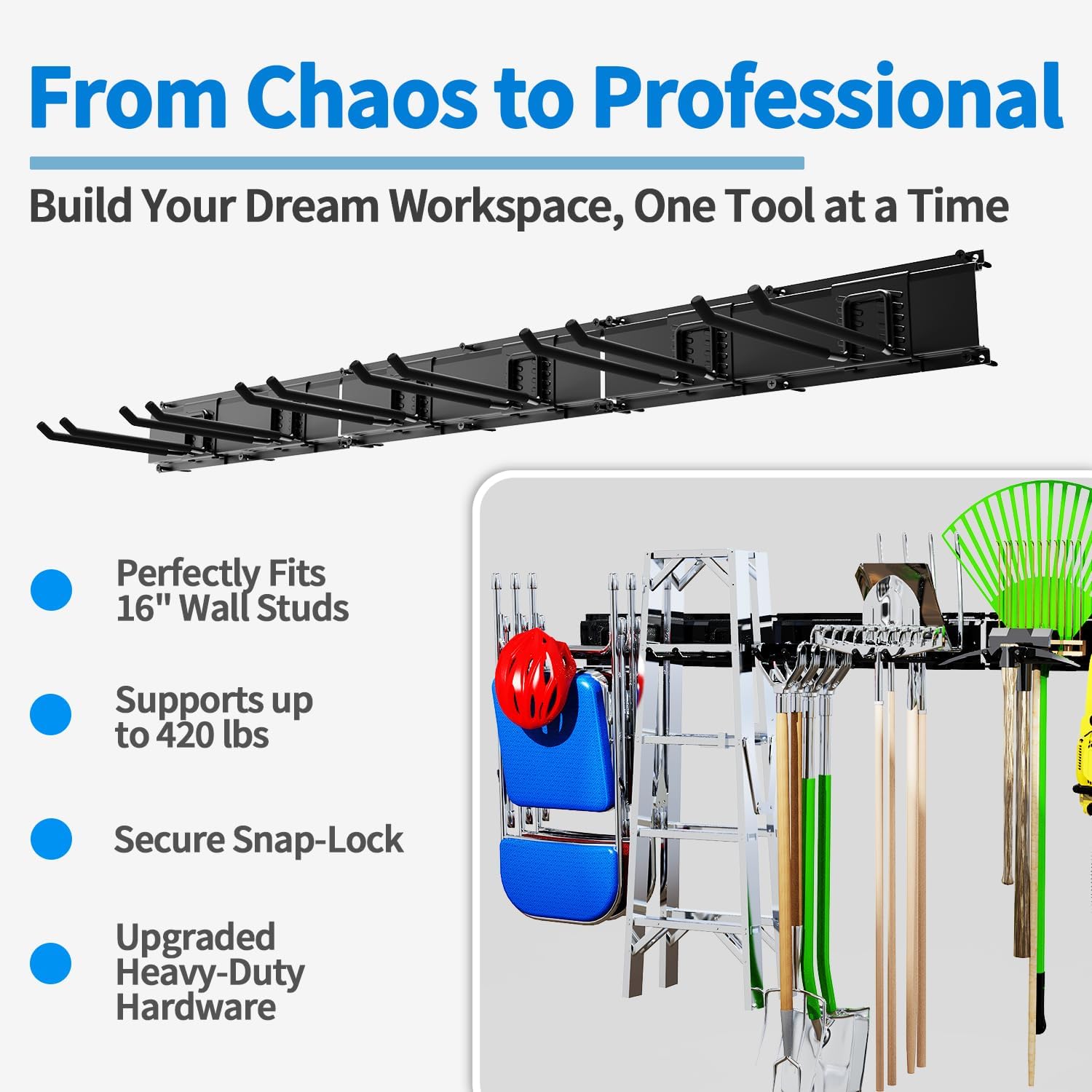 Rak Organizer Peralatan Dindin - Gardening Tools Images ulasan dan harga