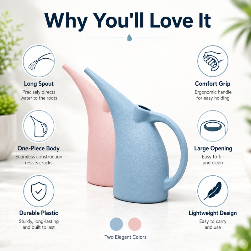 Penyiram Tanaman Plastik denga - Watering Can Long Spout ulasan dan harga
